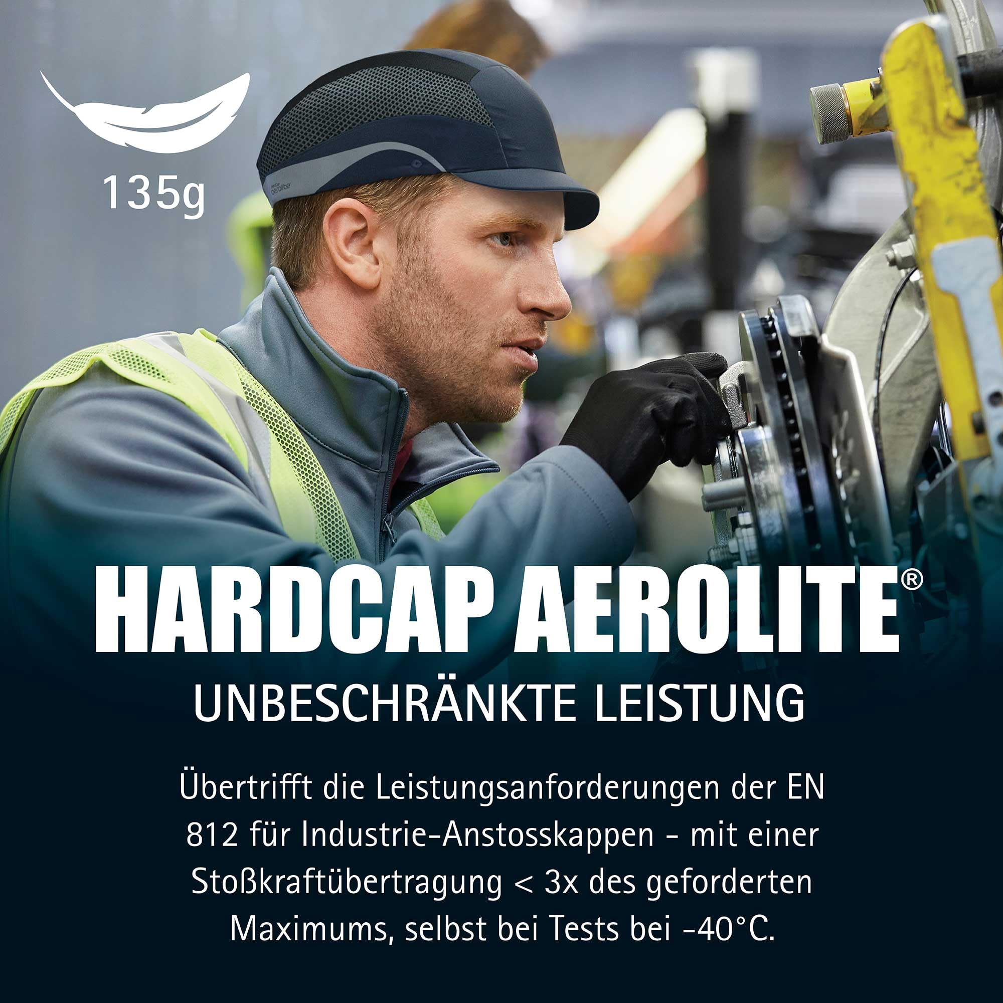 JSP HardCap Aerolite® Lightweight Bump Cap - 2.5cm Peak