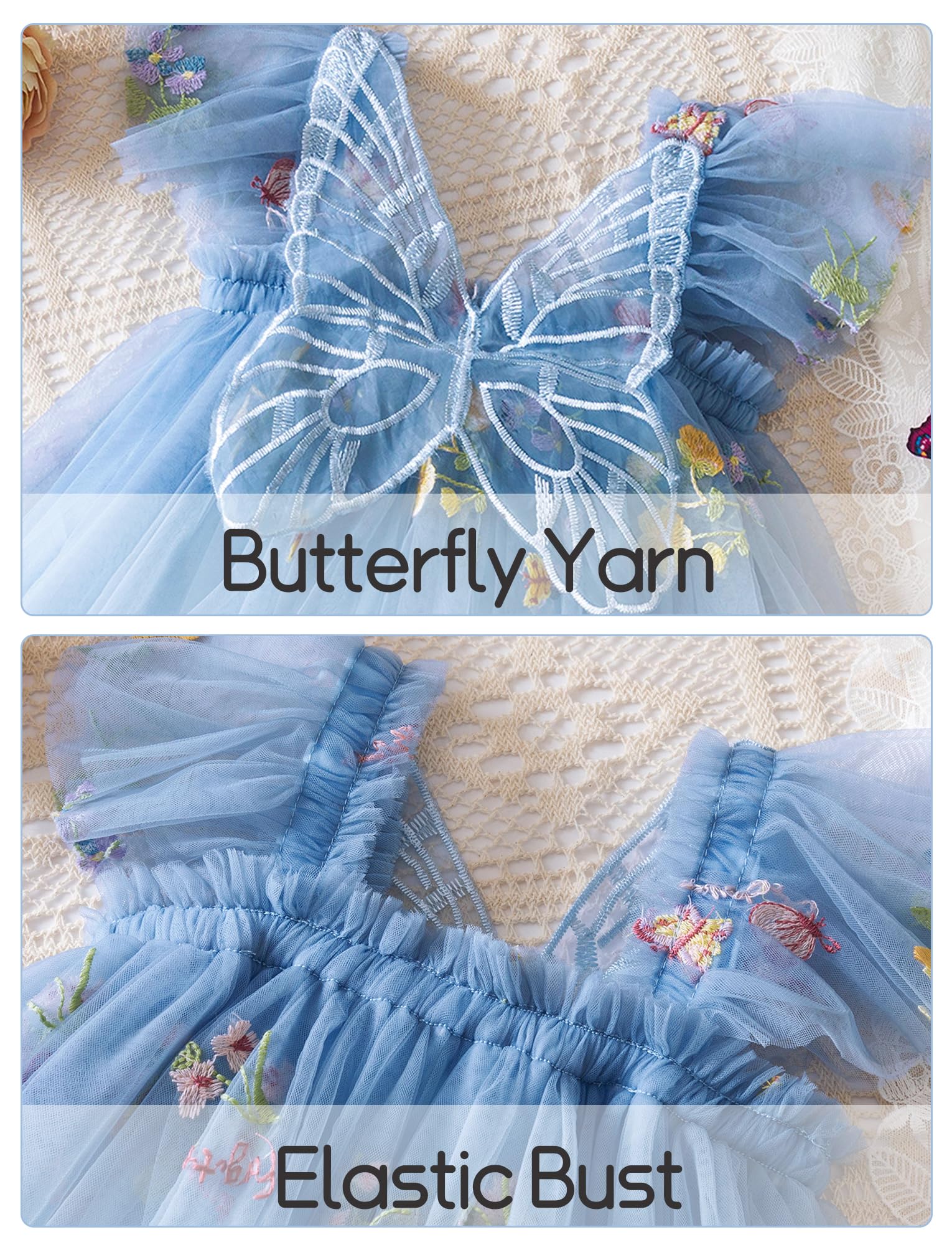 AIEOE Floral Vestido Sin Mangas para Bebé Princesa Niñas Algodón Vestidos de Verano para Fiesta de Carnaval para 6 Meses - 5 Años