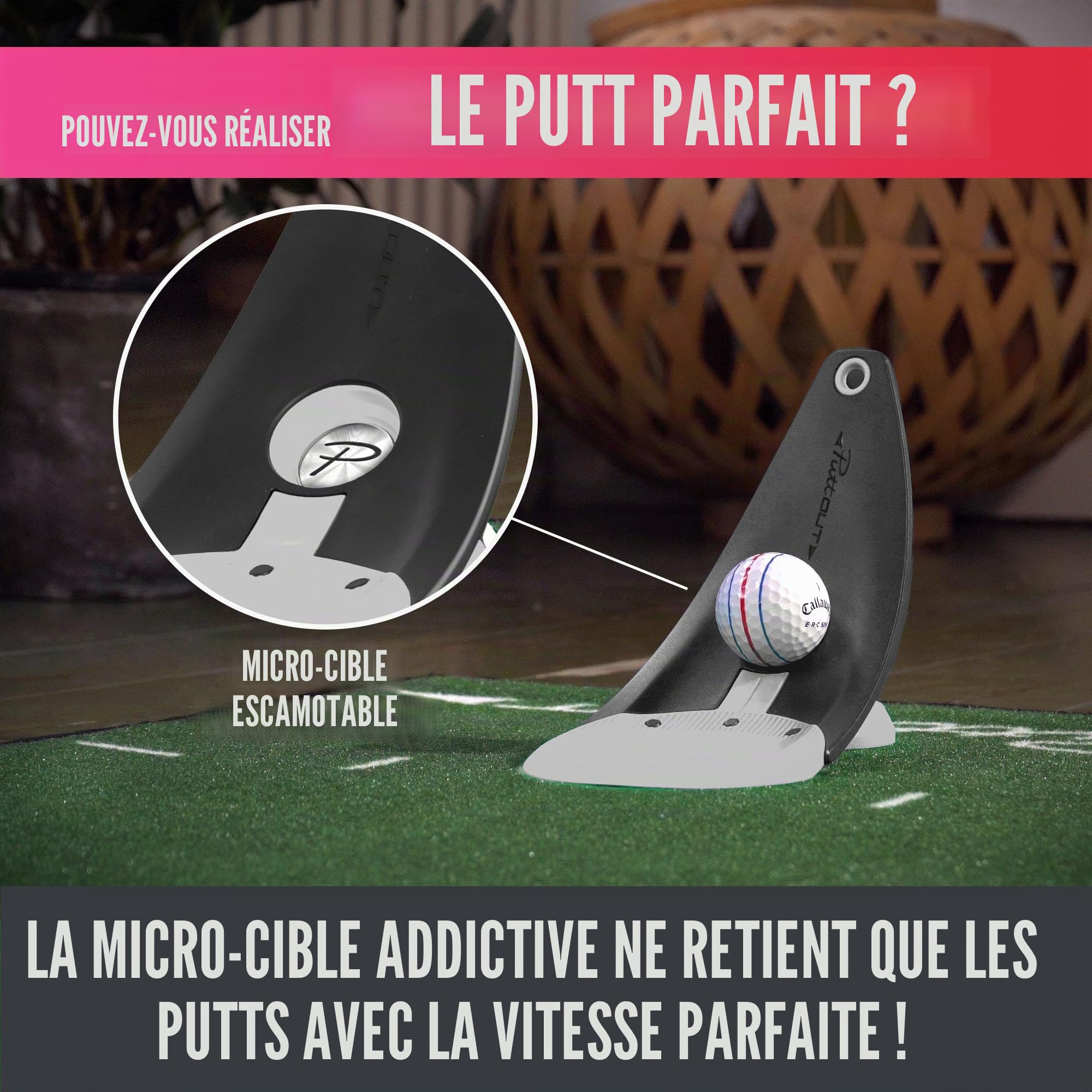 PuttOut Entraîneur de Putt à Pression, Golf