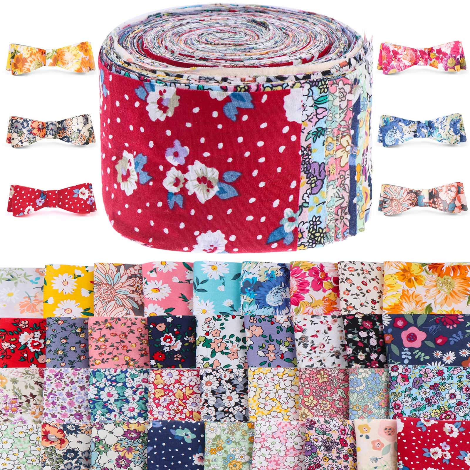 Jelly Rolls Fabric Roll Fabric Strips Quilting Various Patterns Patchwork Craft Fabric Strips Fabric Quilting Strips Quilting Fabric Bundle Jelly Rolls