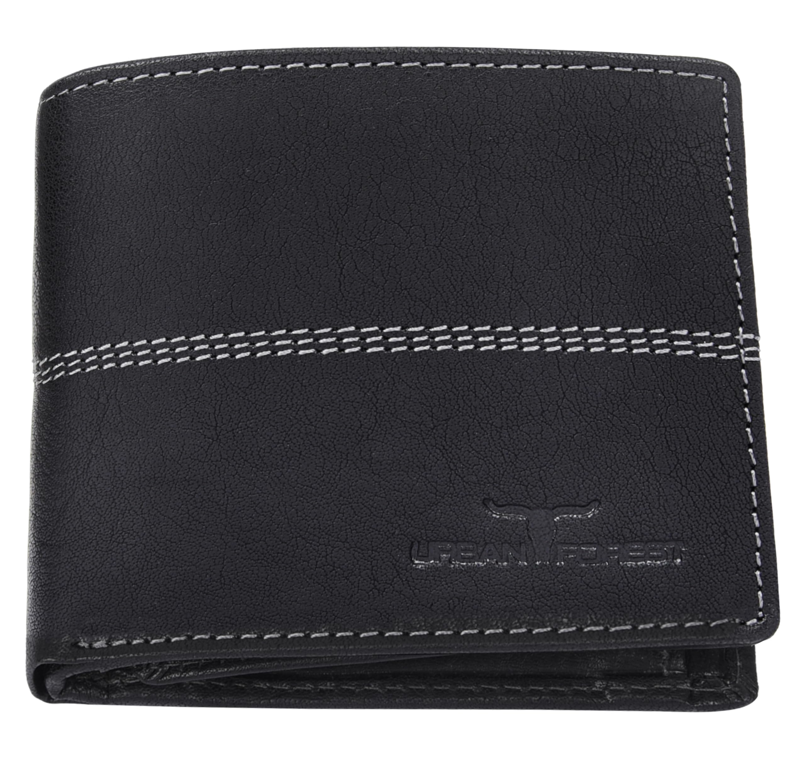 URBAN FOREST Jude Black Leather Wallet for Men