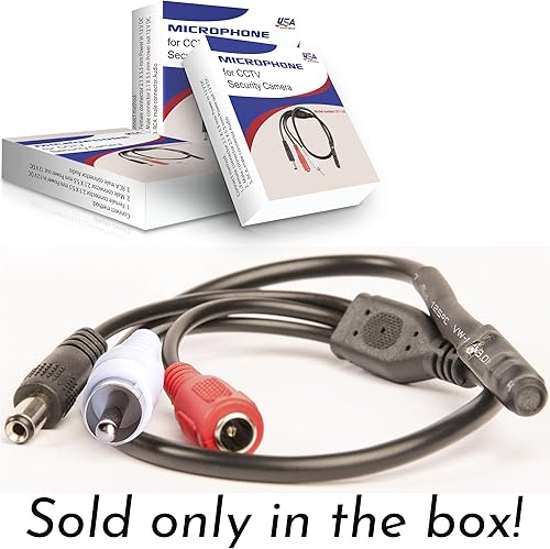 Miniatura 8 de Micrófono CCTV para cámara de seguridad IP Audio Vigilancia RCA con preamplificador de alta sensibilidad Dispositivo de recogida amplificado