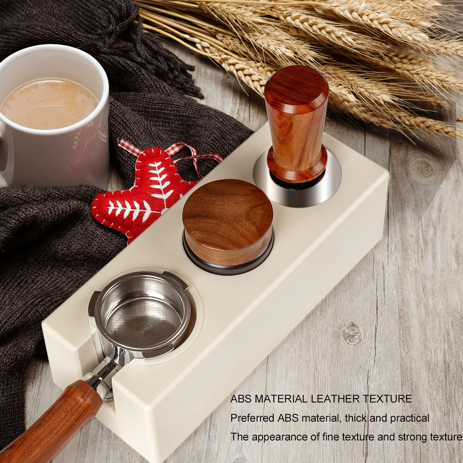 Guolich Tamperstation Für Siebträger 51-58 Mm - Barista Station Mit Kaffeesatzbehälter