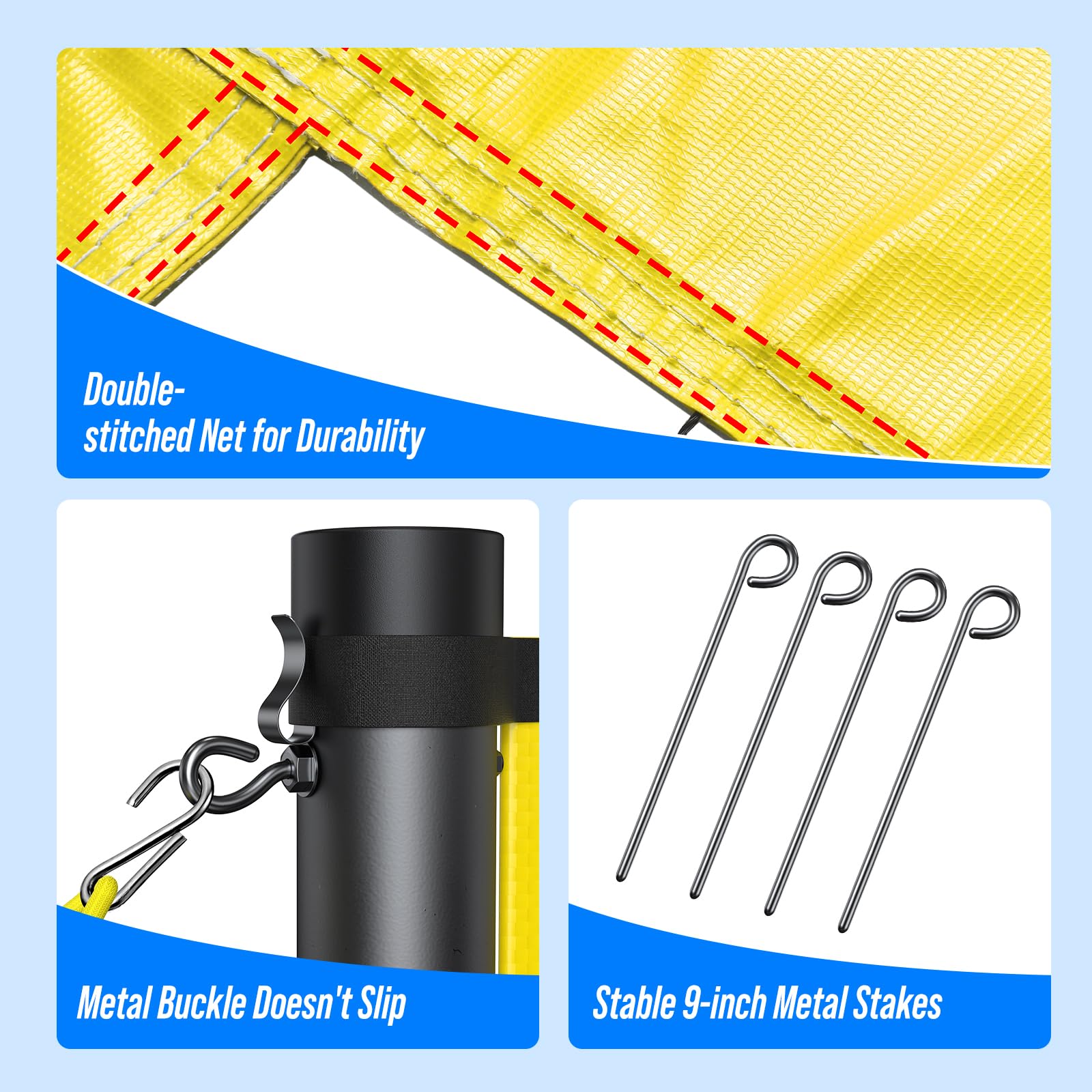 Amazon | Patiassy アウトドアポータブルバレーボールネットセット