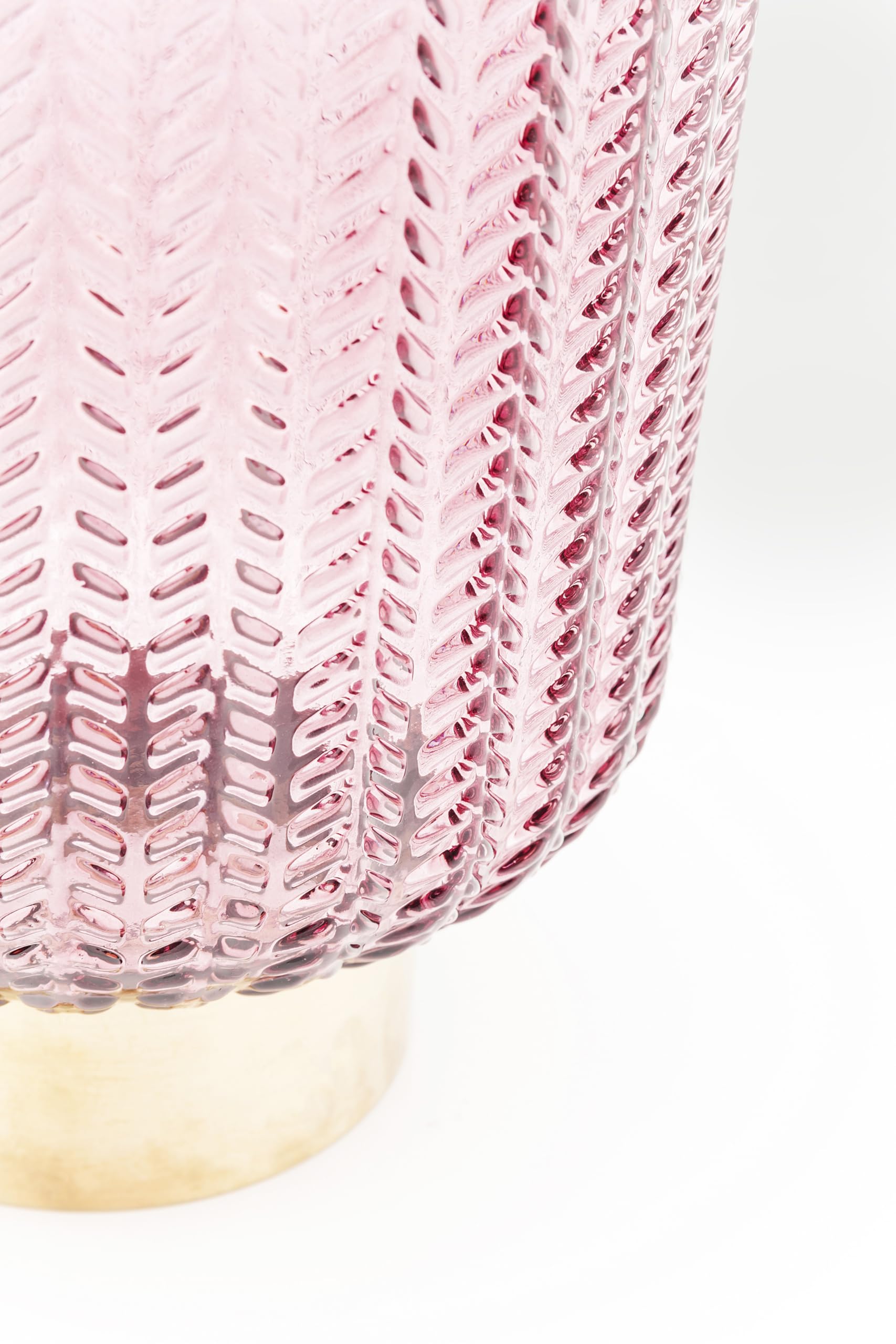 Kare Design Vase Barfly Berry, Rose et Or, Verre, Pour Fleur, Arrangements Floraux, Decoratif, Deco Intérieur, Décoration Chambre, Salon, Couloir, Cadeau, 25x18x18cm
