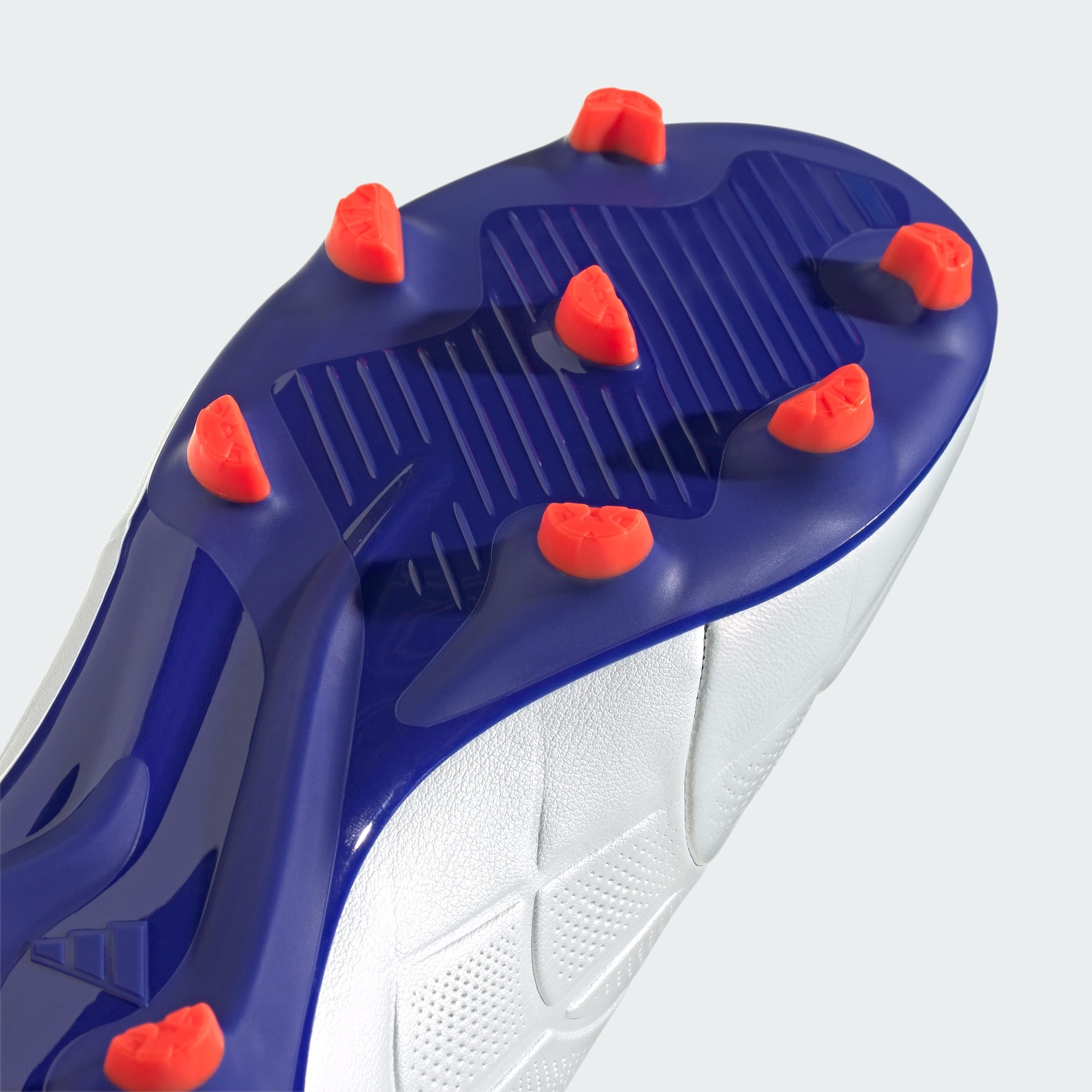 adidas Unisex - Adulto COPA PURE II LEAGUE Football Boots Firm Ground, Cloud White / Lucid Blue / Solar Red, 40 EU