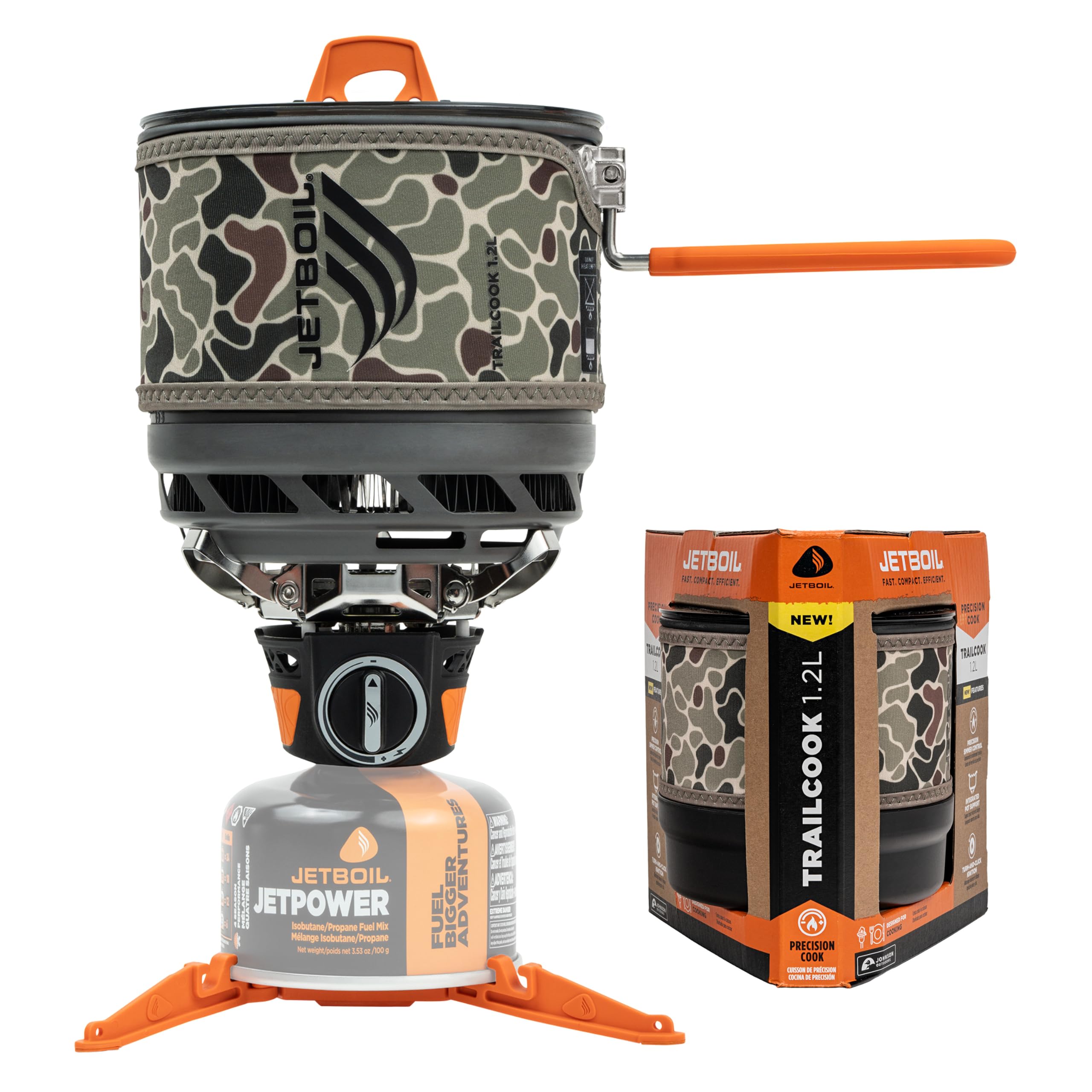 Jetboil TrailCook 1 2L Camping and Backpacking Stove Cooking System with Adjustable Heat Control New for 2026