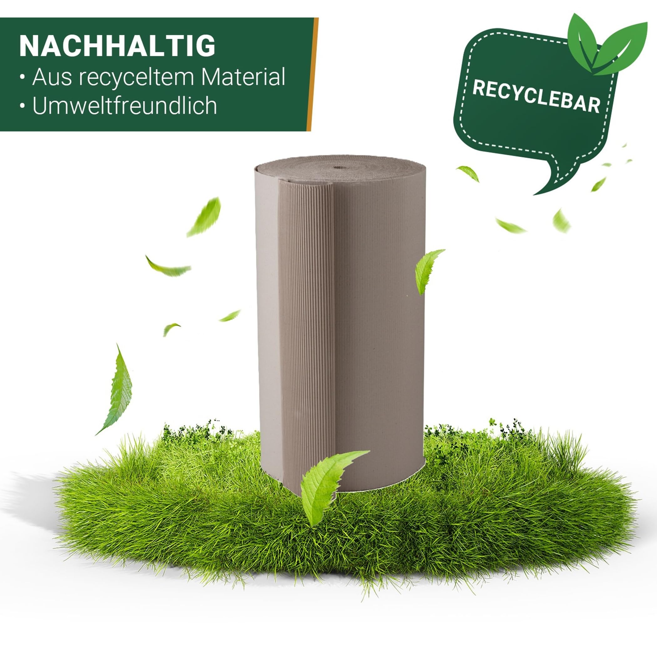 BB-Verpackungen Lot de 4 rouleaux de carton ondulé 1 x 70 m 280 m² pour expédition et stockage