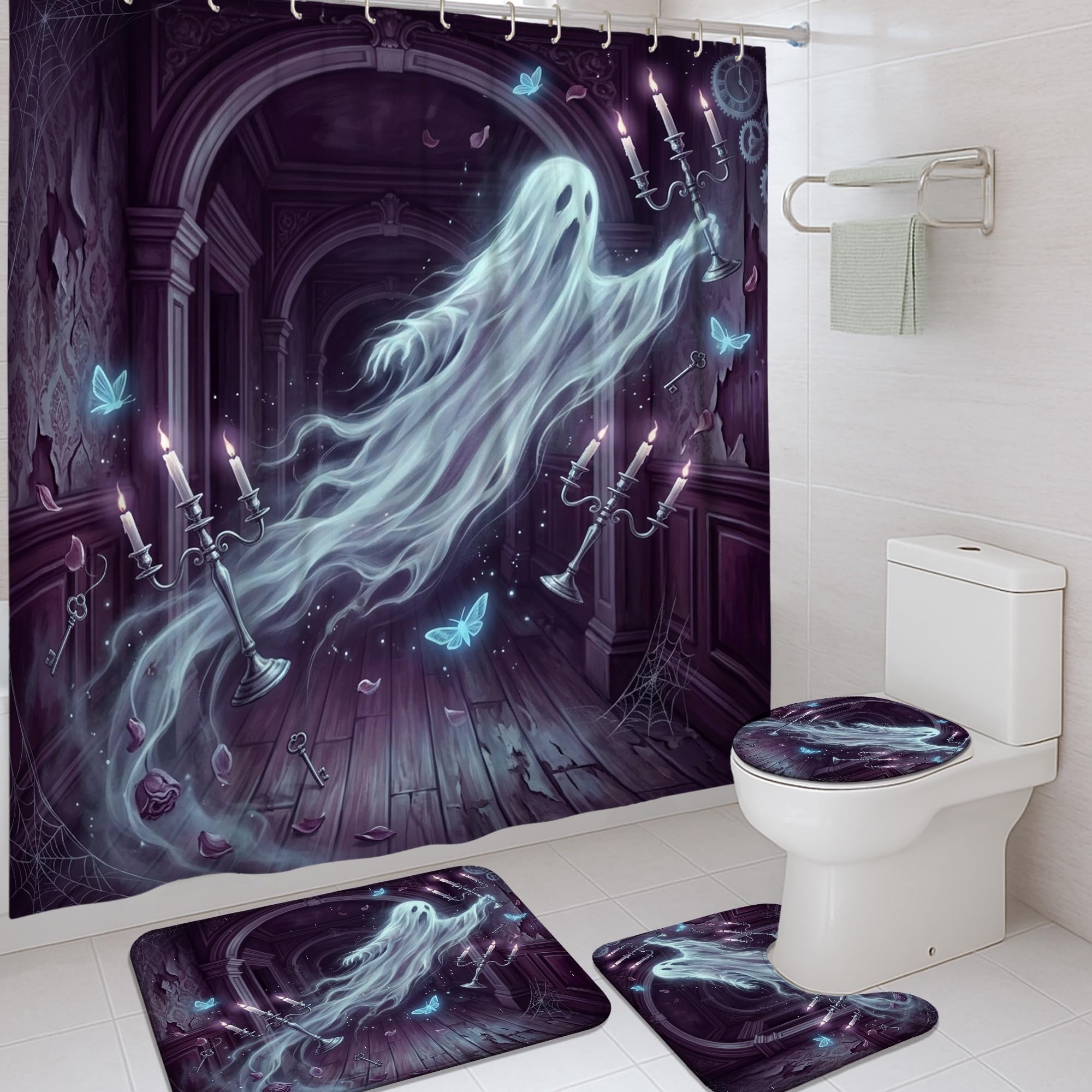 Rideau de douche gothique fantastique pour métamorphoser votre baignoire d'hôtel