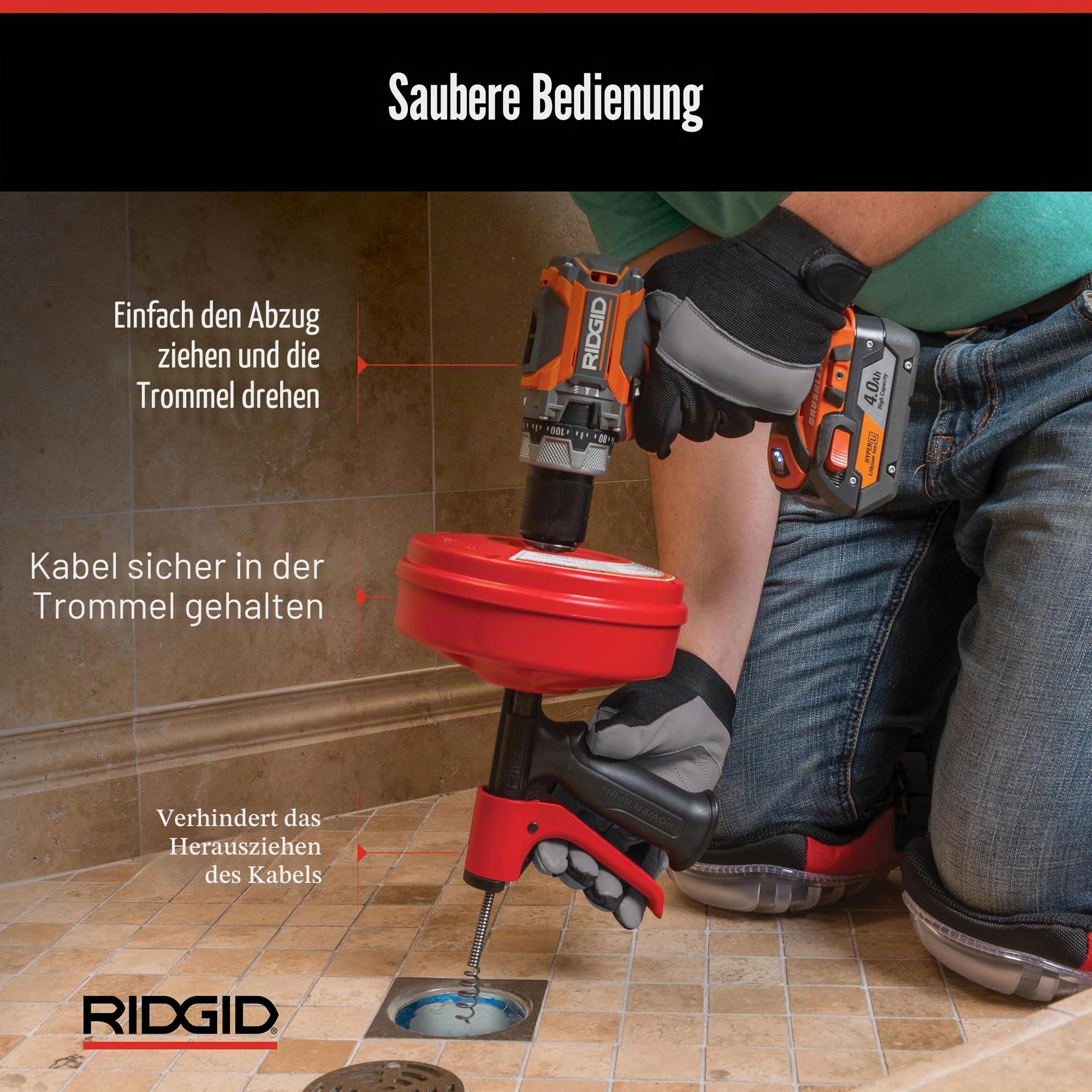 Ridgid 57043 Power Spin+ mit Autofeed