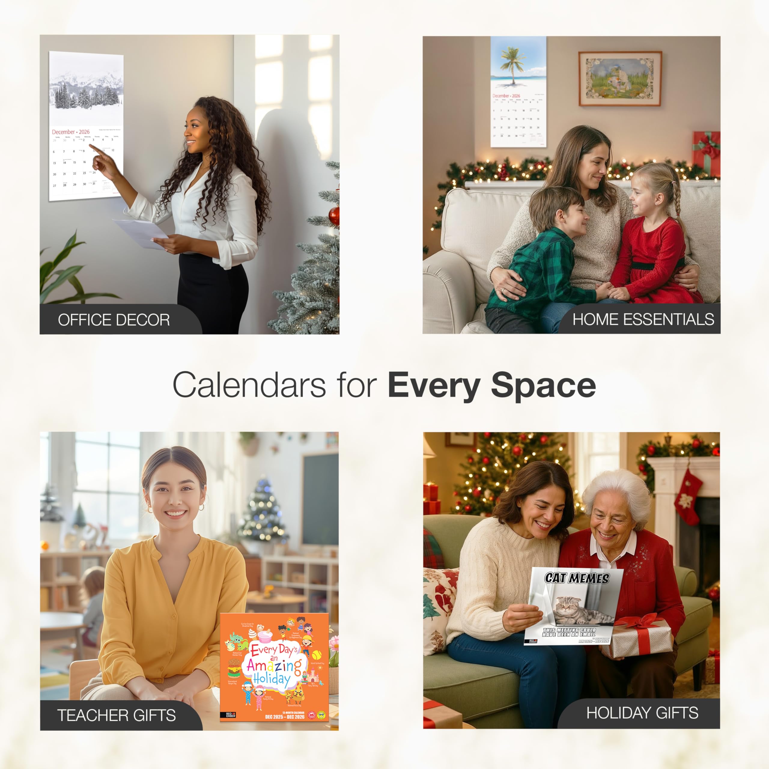 Museum Fine Art Calendar RED EMBER Wolves 2026 Wall Calendar 12 Month 12x 24 Open Thick Sturdy Paper Holiday Animal Calendar 2026 P 364941708 Eco Friendly Glossy Art Calendar