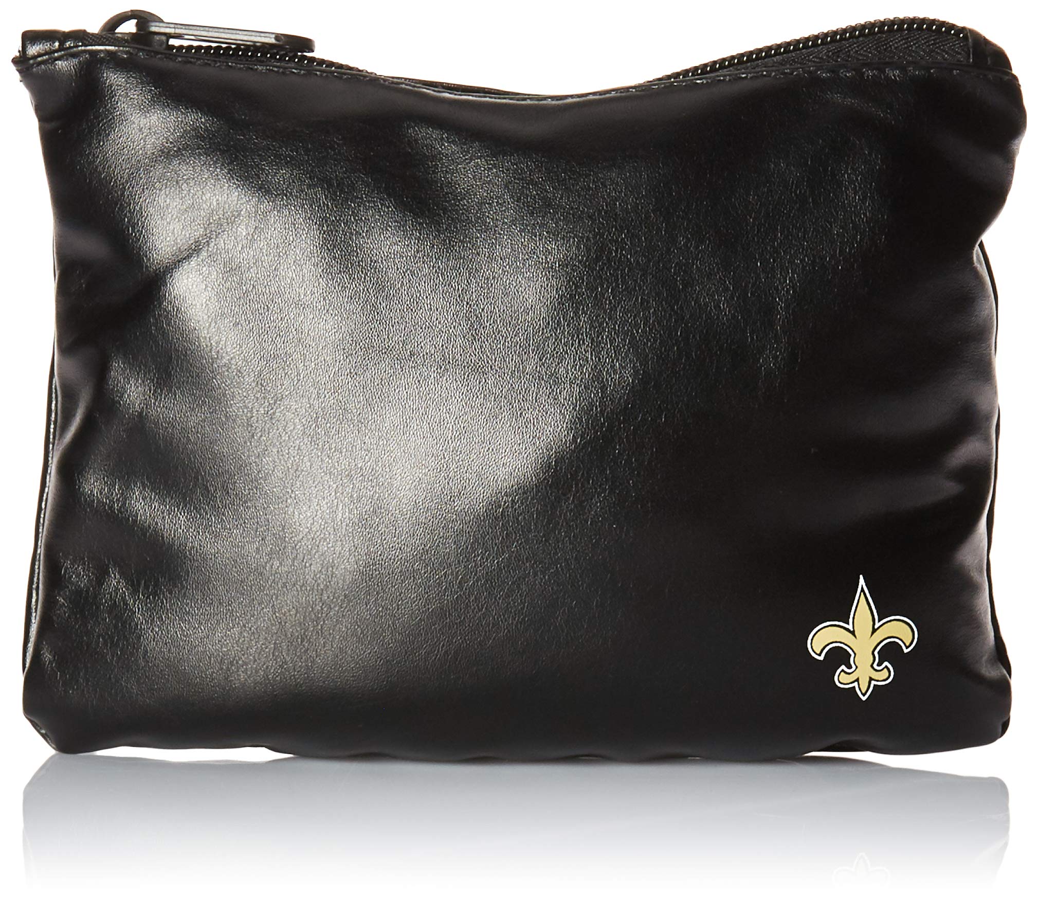 FOCO New Orleans Saints Exclusive Team Logo Flats With Clutch Large