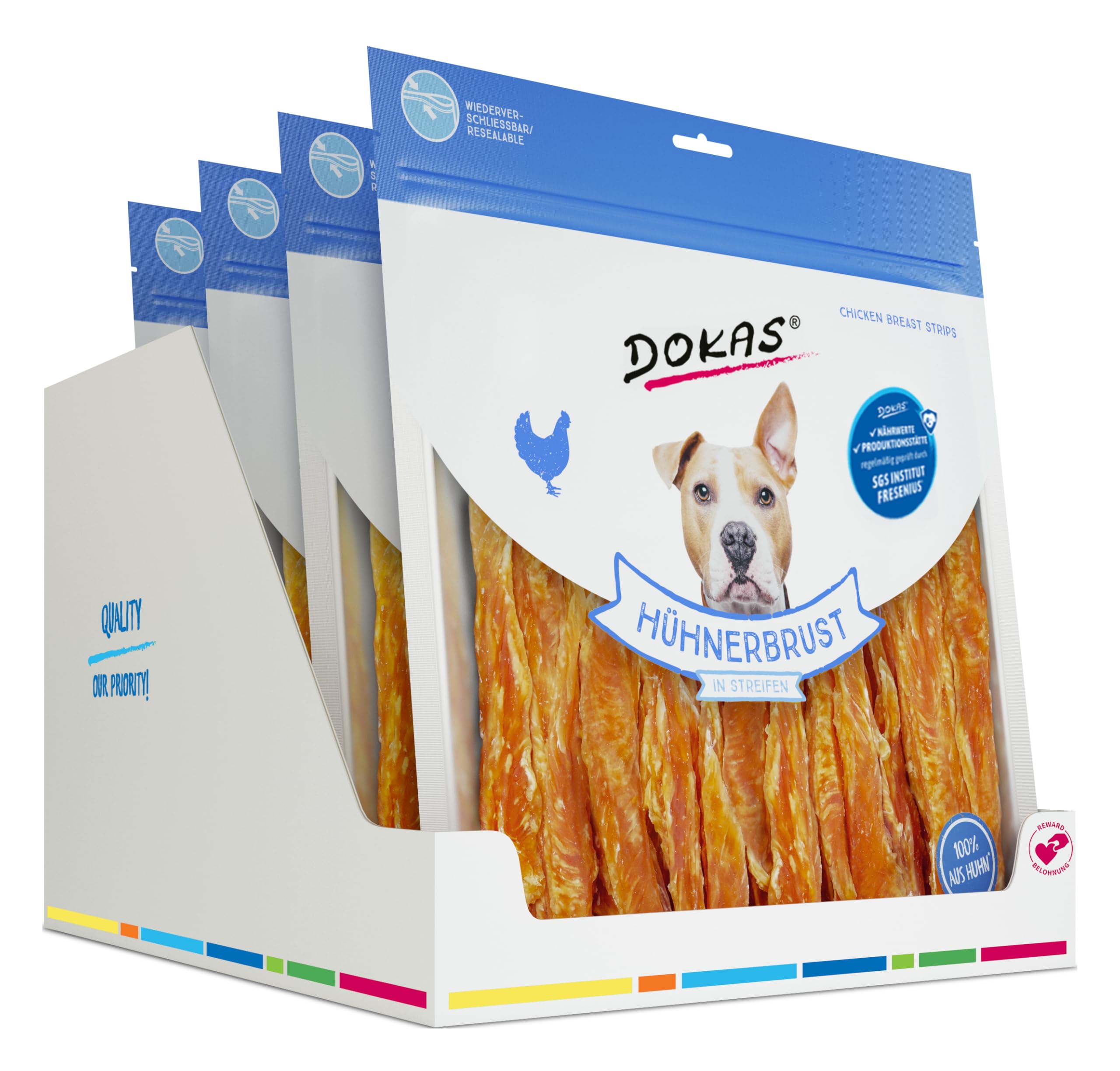 Dokas - Burro di pollo a strisce (4 x 900 g)