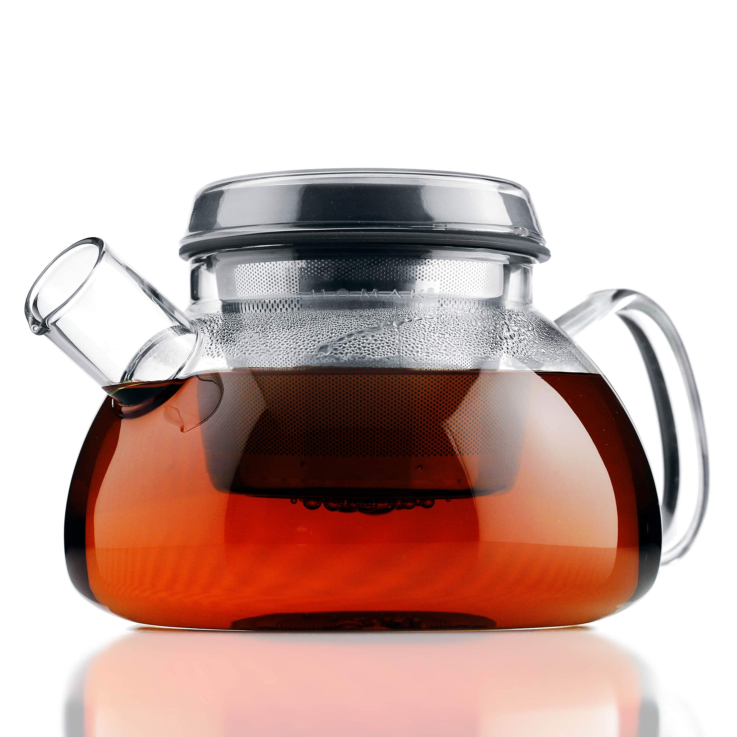 Buy UNIHOM Glass Teapot with Infuser and Lid (1.1L / 37oz) Cold Brew