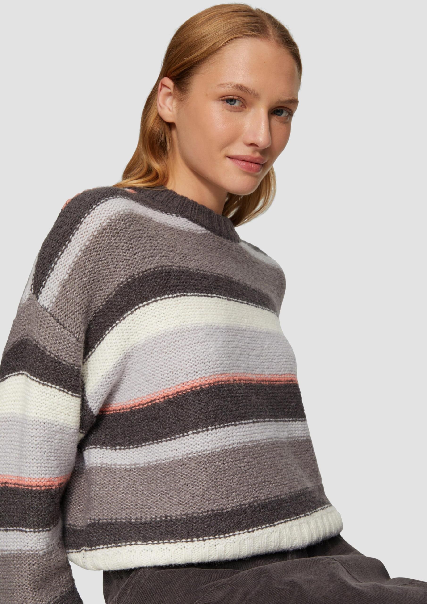 s.Oliver 2154176 Jersey Rayas en Mezcla de Lana Mujer