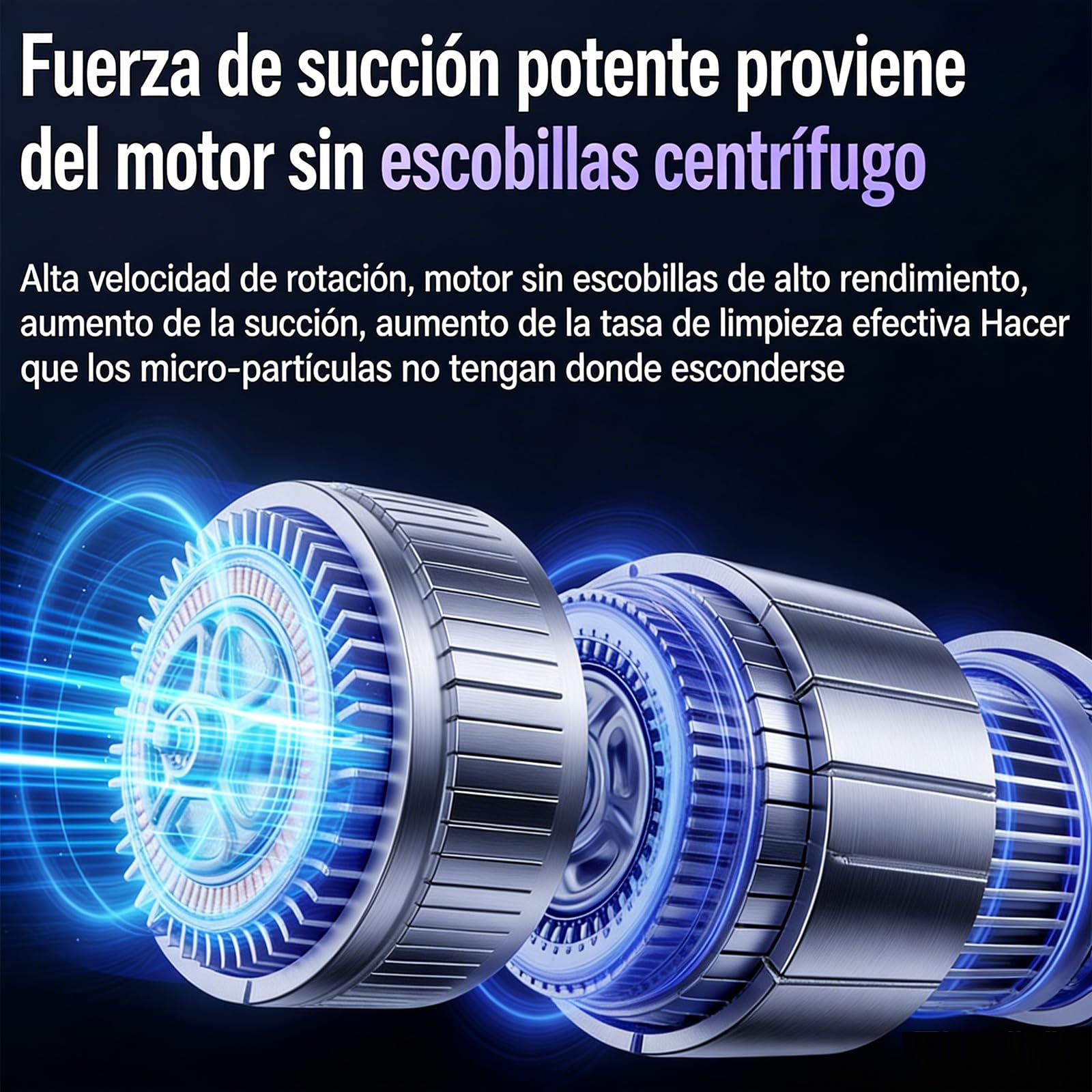 2 En 1 Aspirador de Mano Potente y Soplador Aire Comprimido, 17000Pa Aspiradora sin Cable Coche, Descarga de Polvo Automática con un Toque, 2 Niveles, Ideal para Pelo de Mascotas, Coche, Hogar