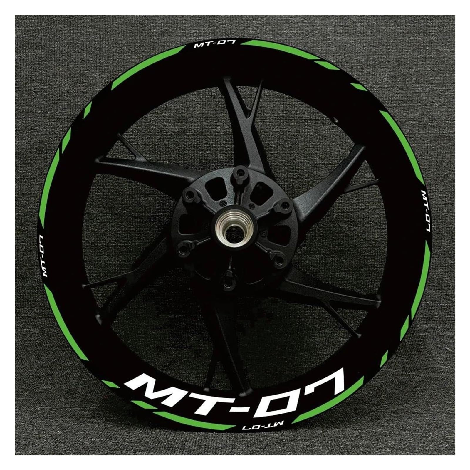 Motorcycle Reflective Wheel Stripe Sticker Set Waterproof Rim Decals for Yamaha MT-07 2022 Motorbike(Color23)