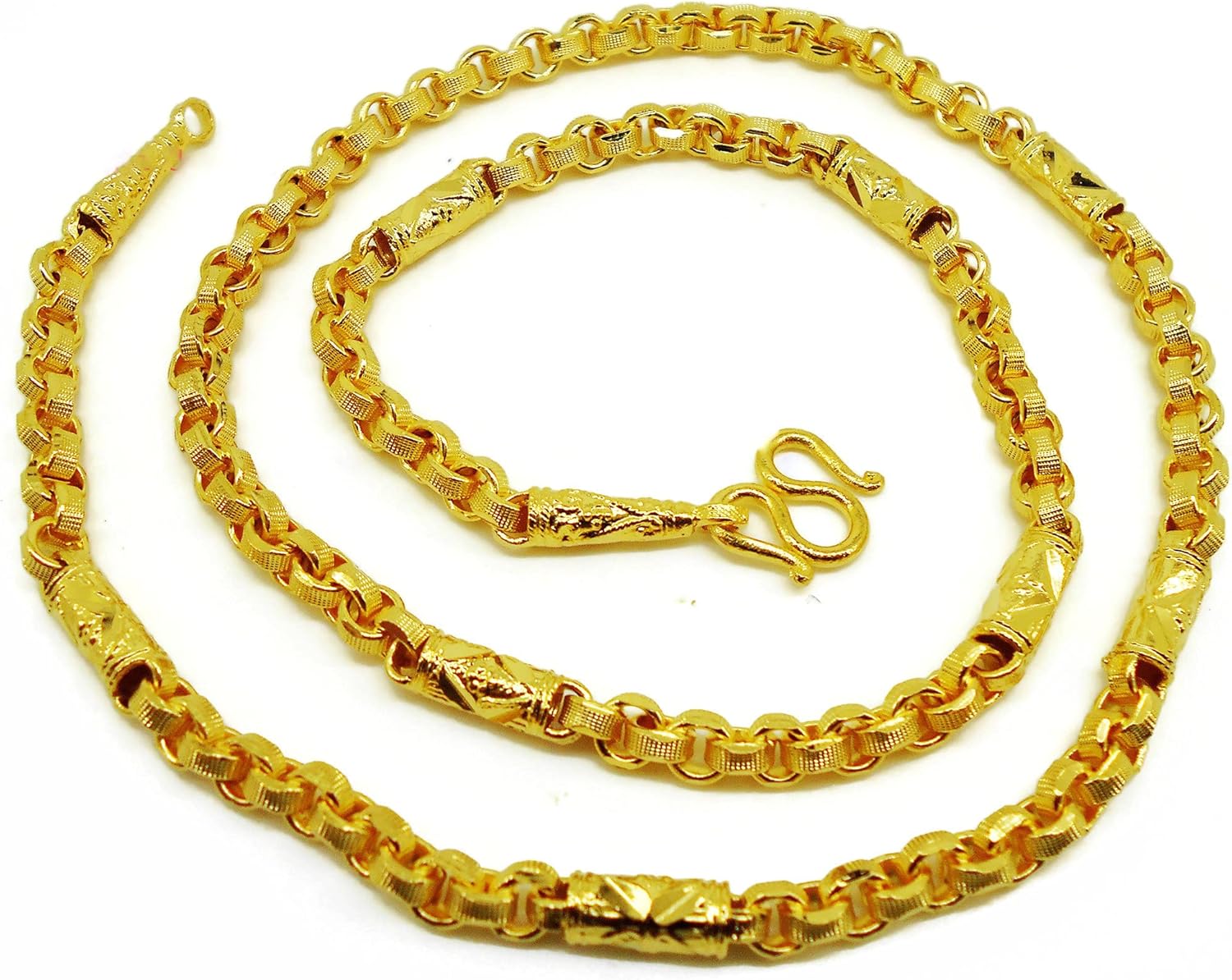 22K 23K 24K Thai Baht Gold GP Necklace 24 inch, 45 Iraq Ubuy