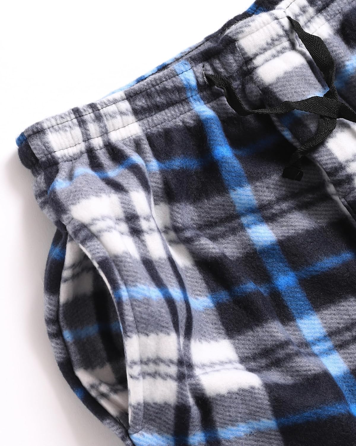 Active Club 3 Pack Mens Fleece Pajama Pants - Plaid Lounge Bottoms with Pockets (S- 3X) - Image 5