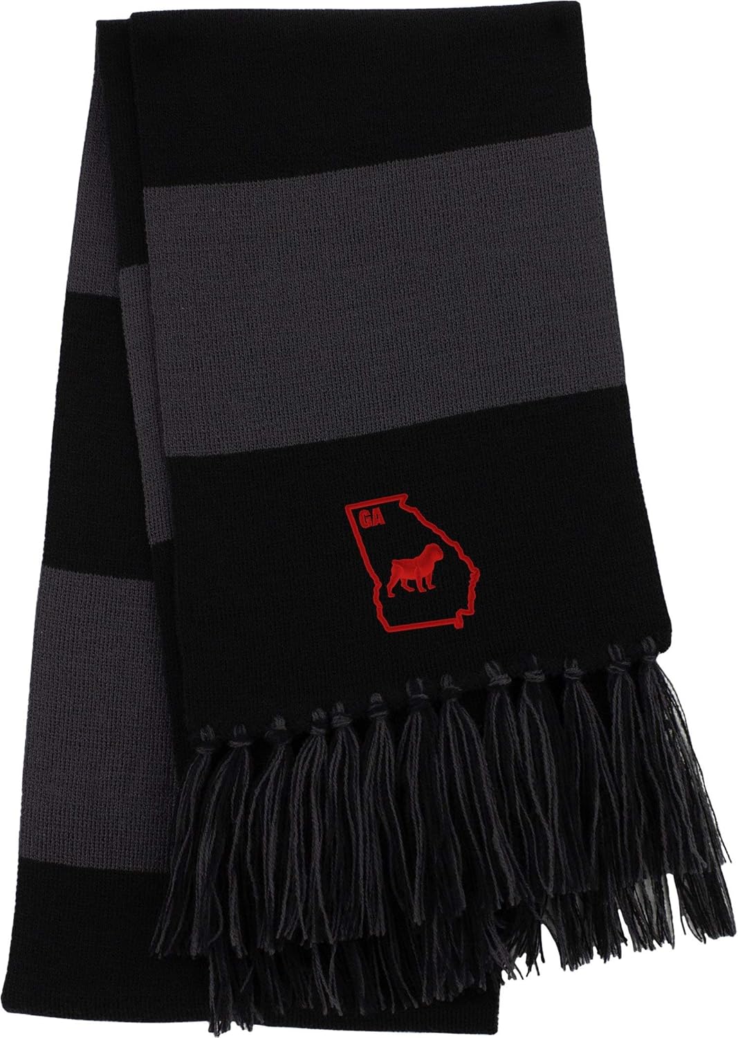 I Bulldog Georgia Embroidered Beanie/Scarf