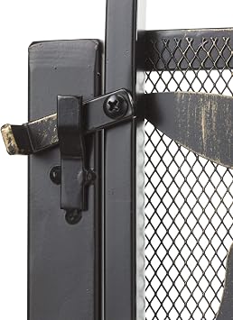Plow & Hearth Arched Tree of Life Garden Gate | Laser-Cut Design | Metal | Black/Bronze Finish | Versatile | 36 W x 114D x 36 H | Latch Closure