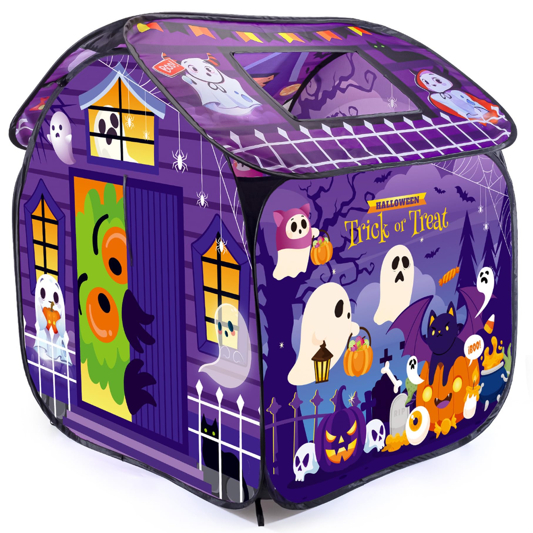 Tenda da Gioco per Bambini, casetta da Gioco Pieghevole Pop-up per Halloween
