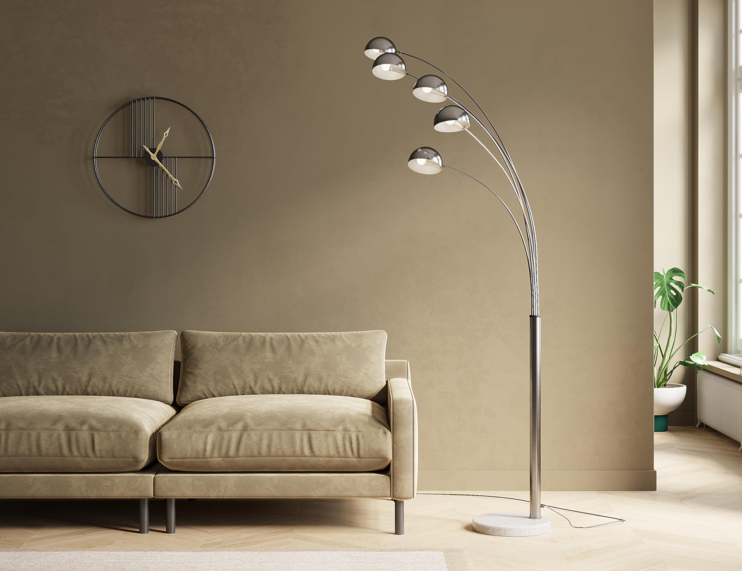 KARE, Lampada a piantana, Argento (Edelstahloptik), metallo