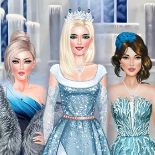Ice Princes Girl Makeup and Fashion Dress Up Game