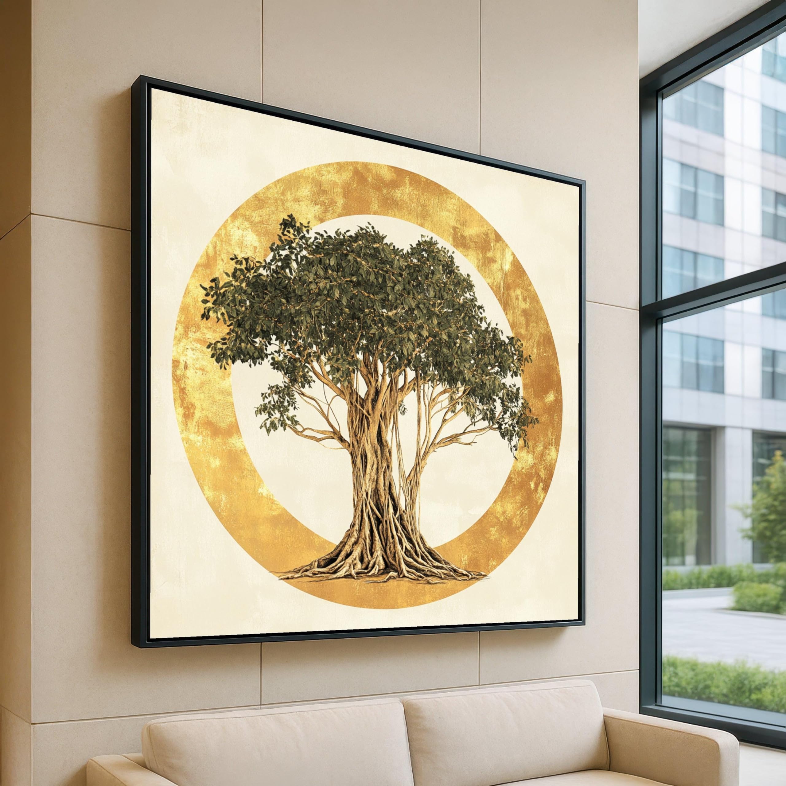 Toile ficus art imprimé nature avec son cadre de qualité - 8