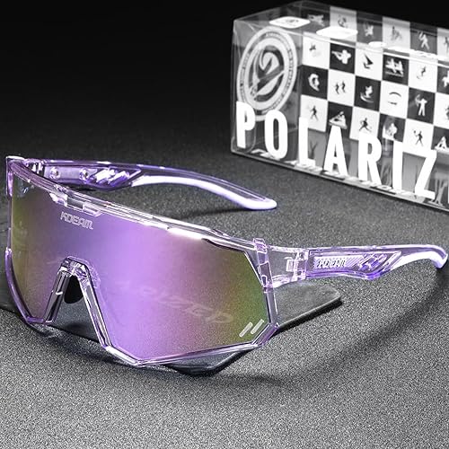 Miniatura 4 de Gafas de sol polarizadas deportivas para mujeres y hombres, UV400, gafas de ciclismo, béisbol, correr, pesca, al aire libre, resistentes al viento