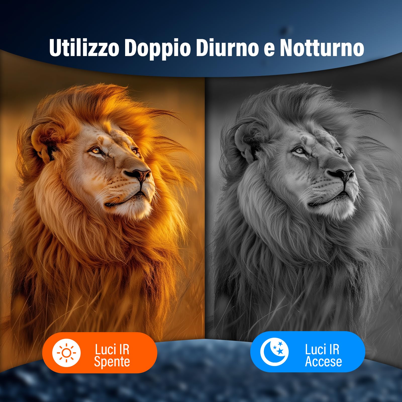 Visore Notturno, Display HD Da 4" Binocolo Visione Notturna 4K, Zoom Digitale 10X Visione Notturna 800M, 5000mAh Binocolo Visore Notturno a Infrarossi Da 5 W Per Il Campeggio, Caccia
