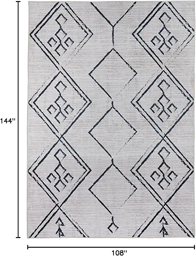 Miniatura 85 de Alfombra lavable a máquina con parte trasera antideslizante y resistente a las manchas, respetuosa con el medio ambiente, apta para familias y