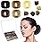 Zonon Bun Hair Nets Invisible Elastic Edge Mesh and U Shaped Pins Set, 50Pcs Individual Package Invisible Hair Nets, 40Pcs U Shaped Pins for Ballet Bun, Sleeping, Women and Wig (Multicolor)