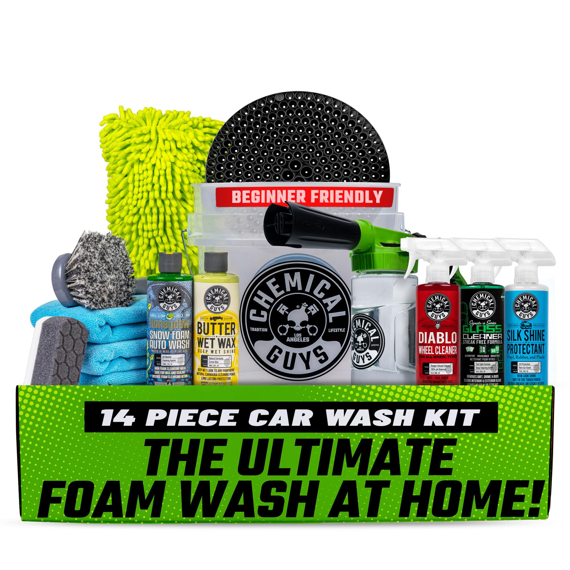 Amazon.com: Chemical Guys Car Wash Kit 14-Pc Arsenal Builder