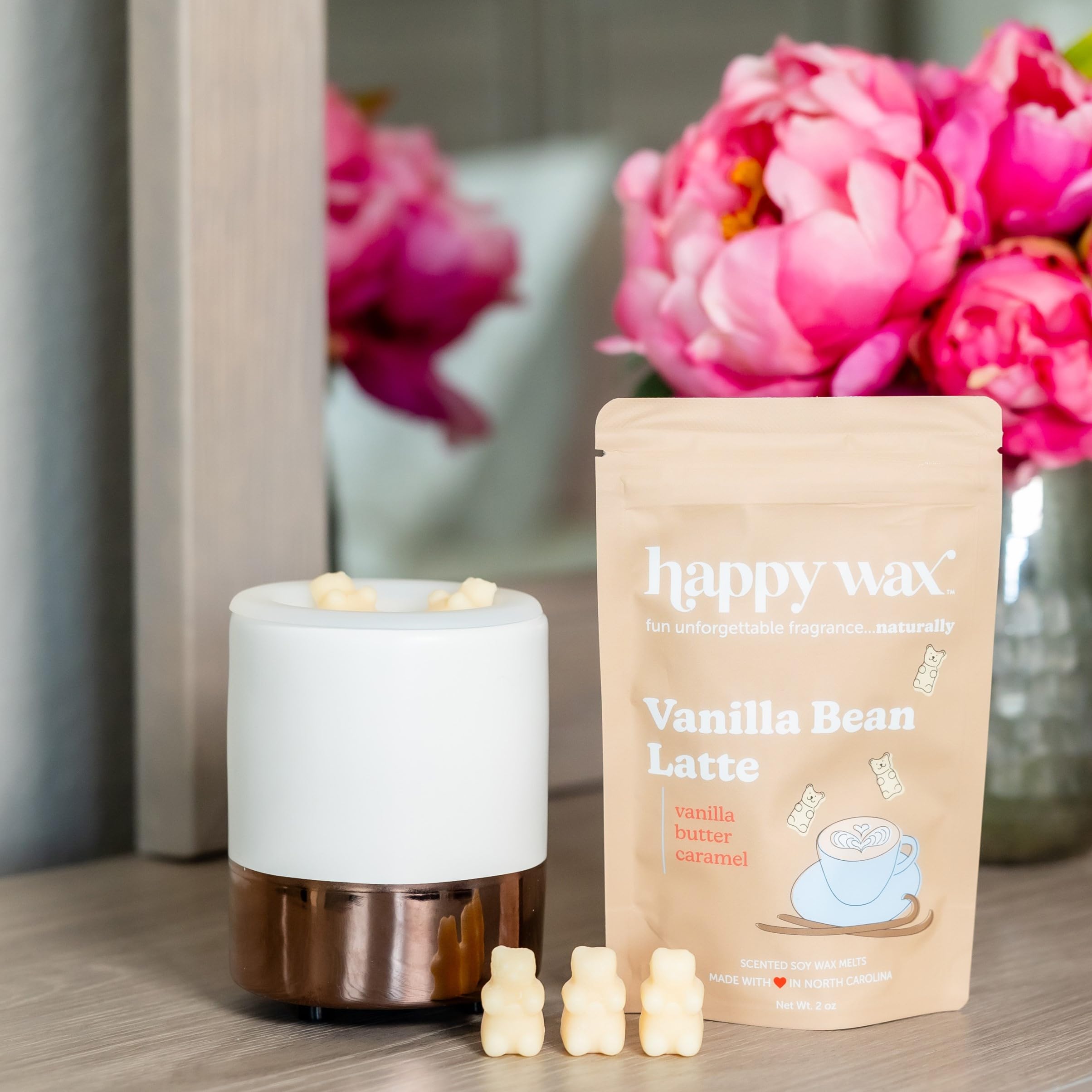 Happy Wax Zapachy kawy (wanilia, latte, 226 g)