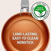 Vista 7 de NutriChef NCCW11GL - Juego de utensilios de cocina antiadherentes, 11 piezas, cerámica azul diamante Excilon, apto para lavavajillas, sin