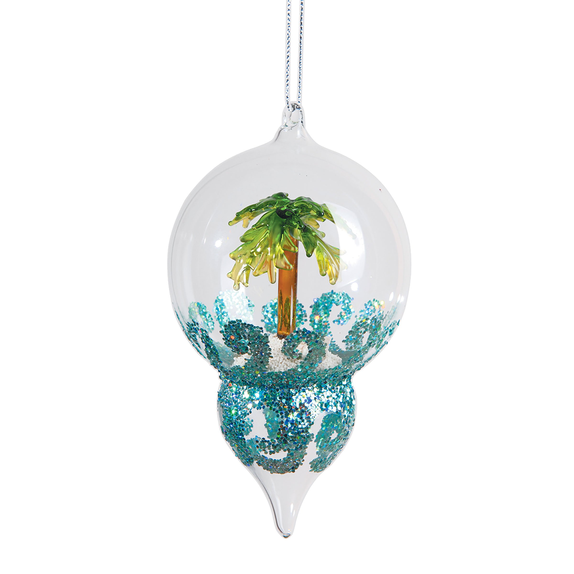 GALLERIE IIGlass Palm Tree Finial Ornament