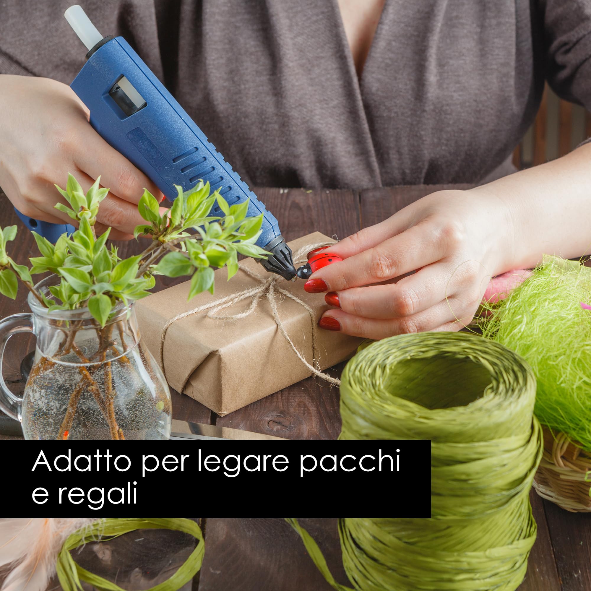 OfficeTree 500m Spago Juta 2mm - Filo Juta - Corda Naturale - Spago Corda Iuta - Spago per legare Pomodori - Spago per Pacchi Regalo - Filo di Juta - Spago per Decorazioni - Corda Spago Sottile