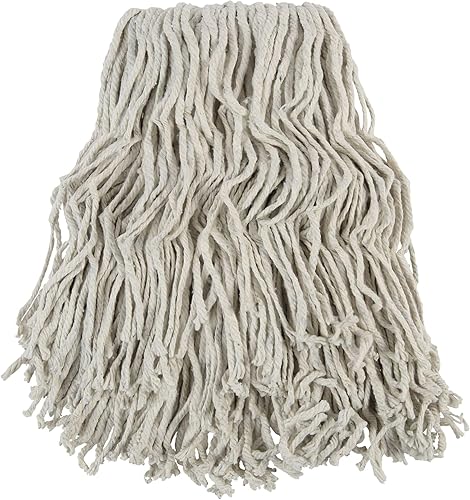 Boardwalk CM02024S Cabeza de fregona de algodón con bandas, # 24, blanco, 12cartón