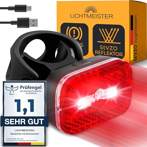 LICHTMEISTER Rücklicht mit Reflektor und Bremslicht
