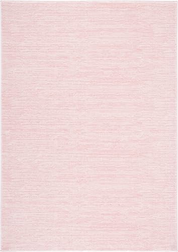 Miniatura 3 de Safavieh - Tapete de 5.1 x 7.6 pies, moderno y chic que no desprende pelusas, ideal para sala de estar, comedor y dormitorio, color rosado en tonos