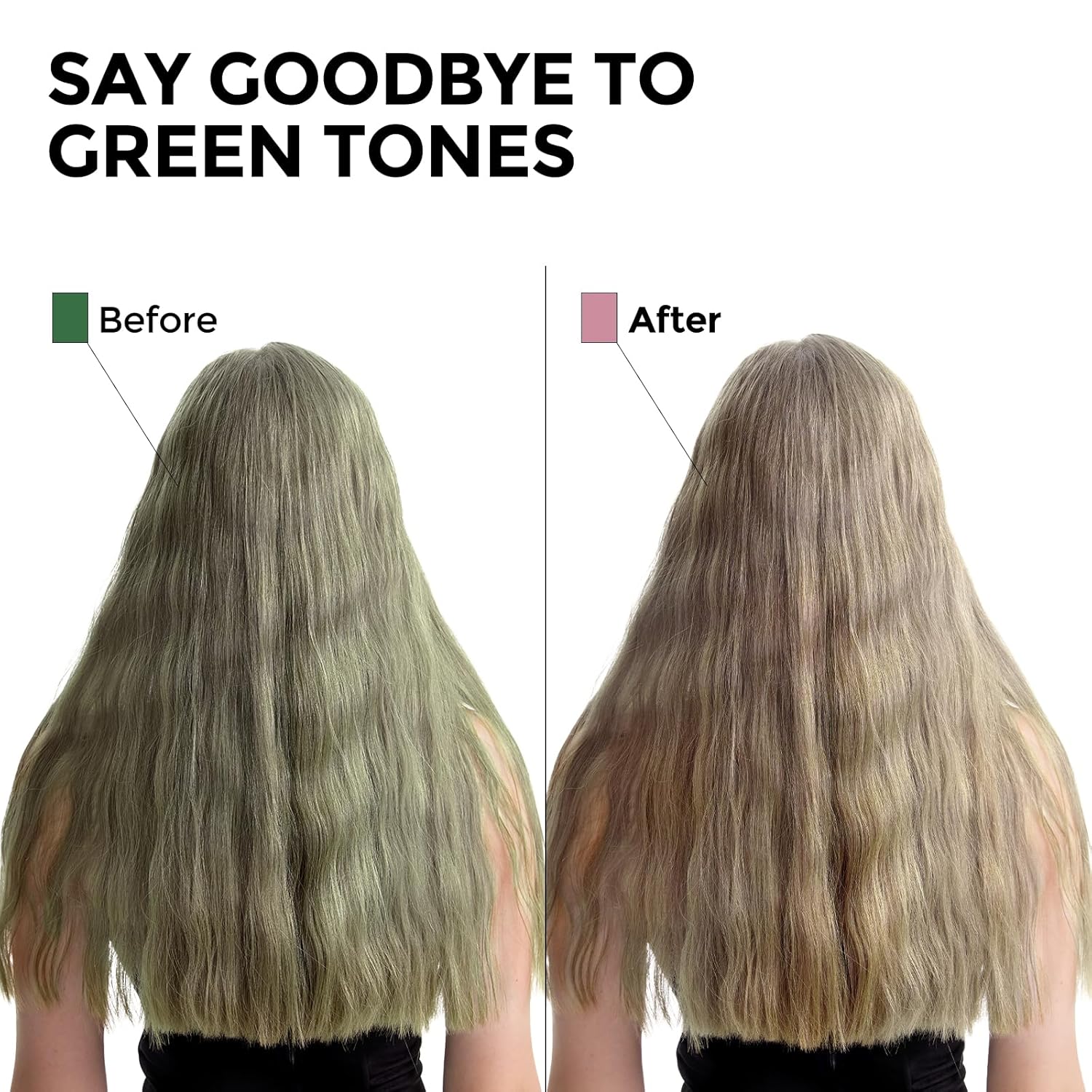 Bye Bye Green Shampoo, Neutralizes Unwanted Green Tones, Sulfate Free, Color Correct For Blonde, Bleached or Light Brown Hair, 11. 83 Fl Oz - Image 2