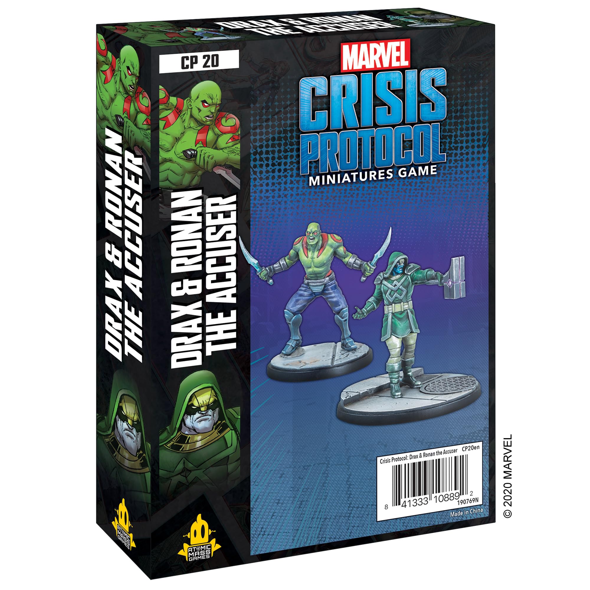 Marvel: Crisis Protocol Drax and Ronan the Accuser CHARACTER PACK - Guardians and Kree Justice Unleashed, Tabletop Superhero Game, Ages 14+, 2 Players, 90 Minute Playtime, Made by Atomic Mass Games