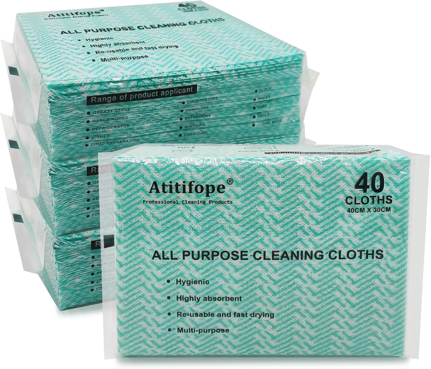 Atitifope Disposable Cloths for Cleaning 160Count Nonstick Wiping Rags