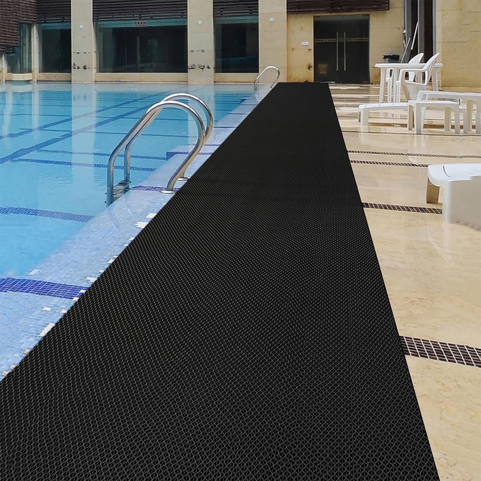 Drainage Non Slip Flooring Mats Swimming Pool Bathroom Anti-Fatigue Rubber Matting 3x10 Ft Heavy Duty Commercial Anti Slip Floor Mats for Garage Restaurant Sauna SPA,Gray/Grey,0.9×3M — Amazon image 12