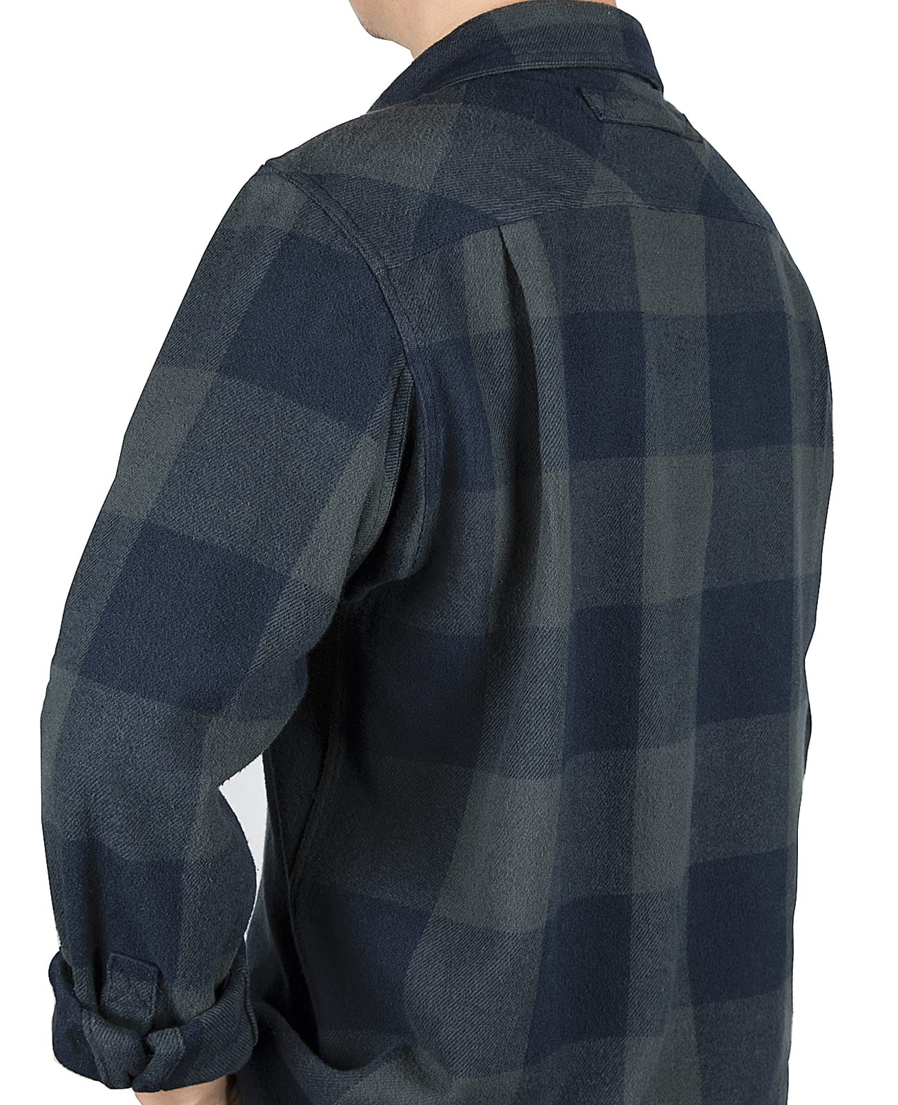 ZENTHACE Flanella Camicia Button-Down Uomo