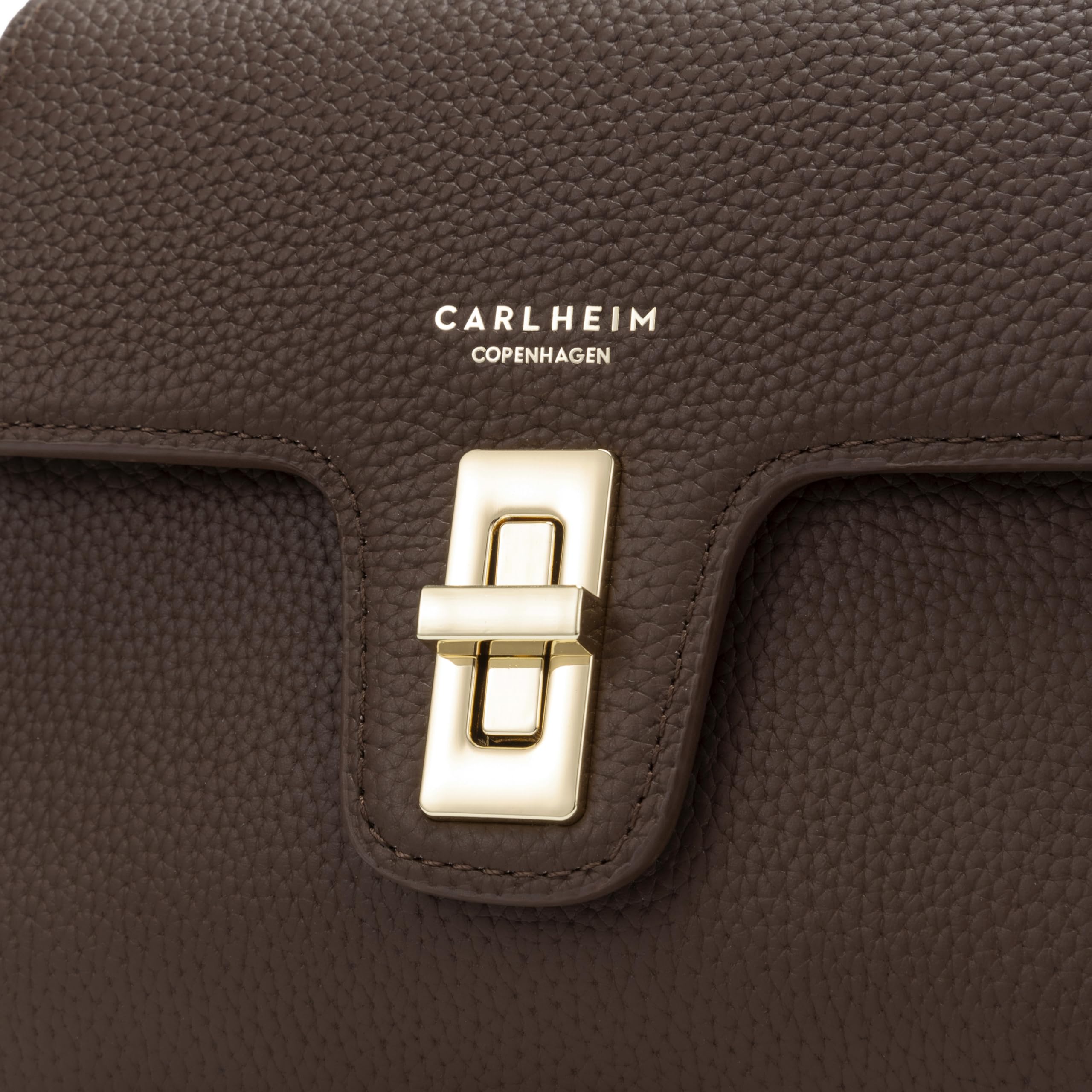 Carlheim, Kolekcja Skagen Genuine Leather Handbag, Chloe Genuine Leather Handbag (Brown), Brązowy, 70AA