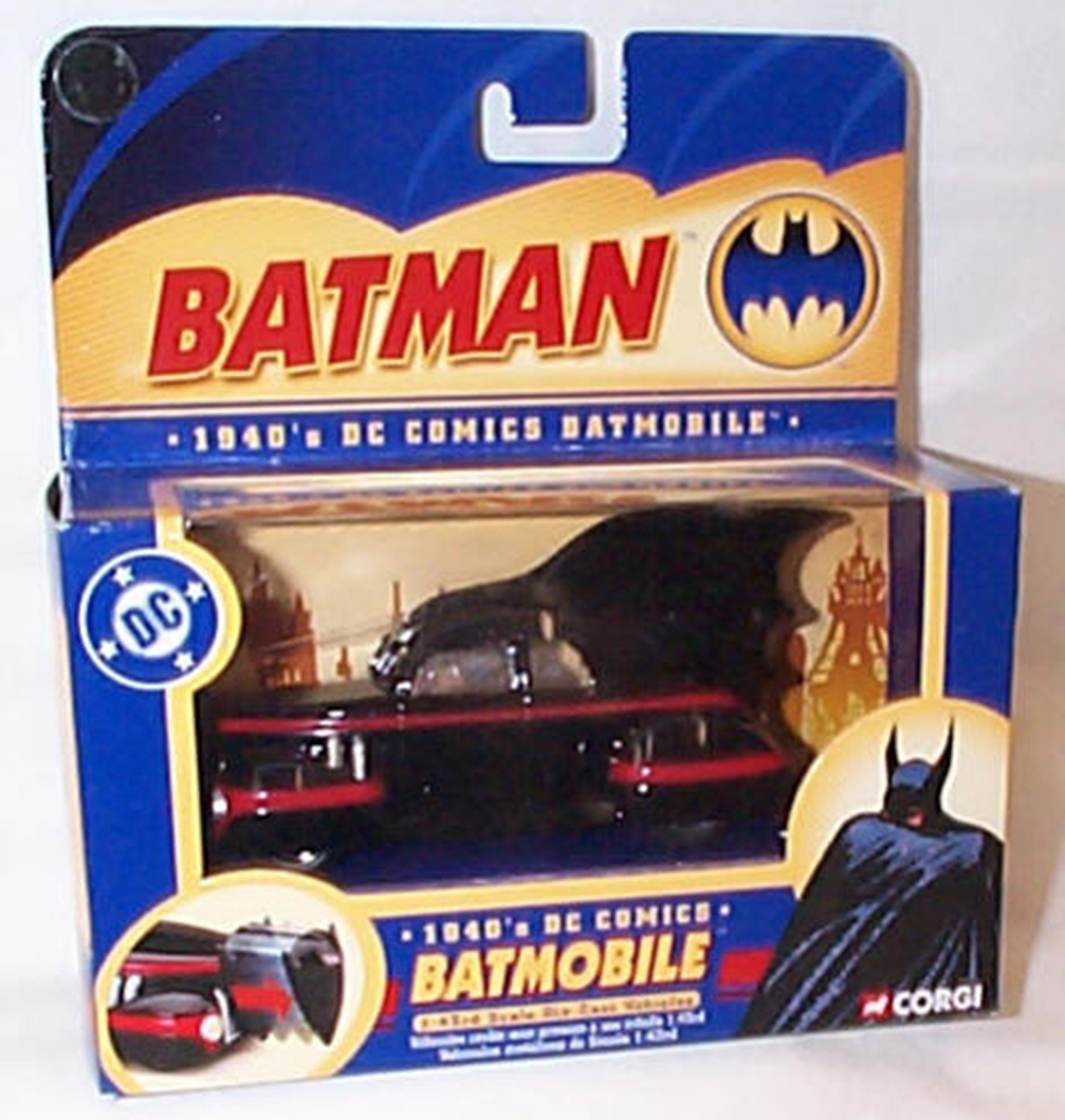 corgi 1940s DC comics batmobile 1.43 scale diecast model : Amazon