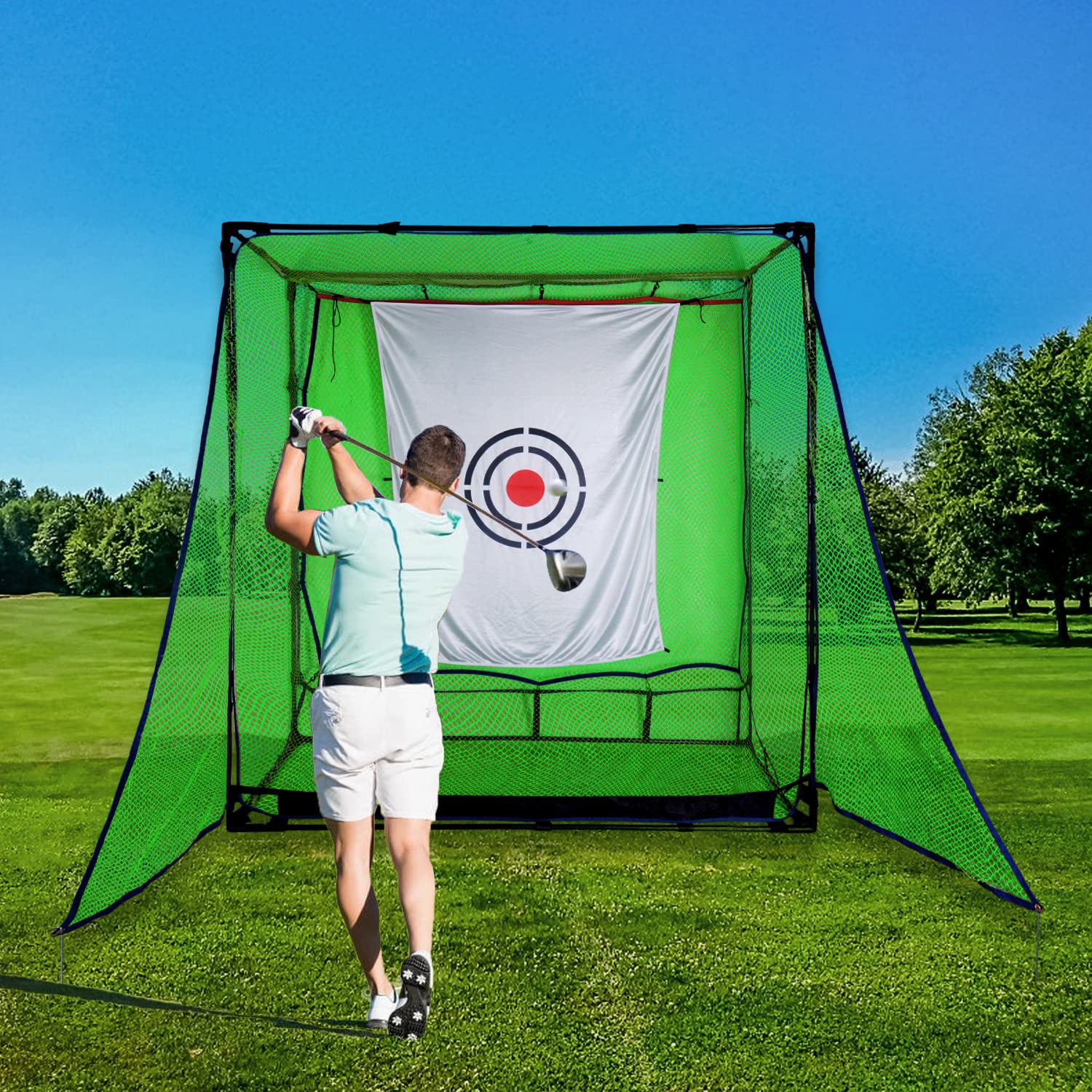 Kapler Red de entrenamiento de golf para actividades al aire libre