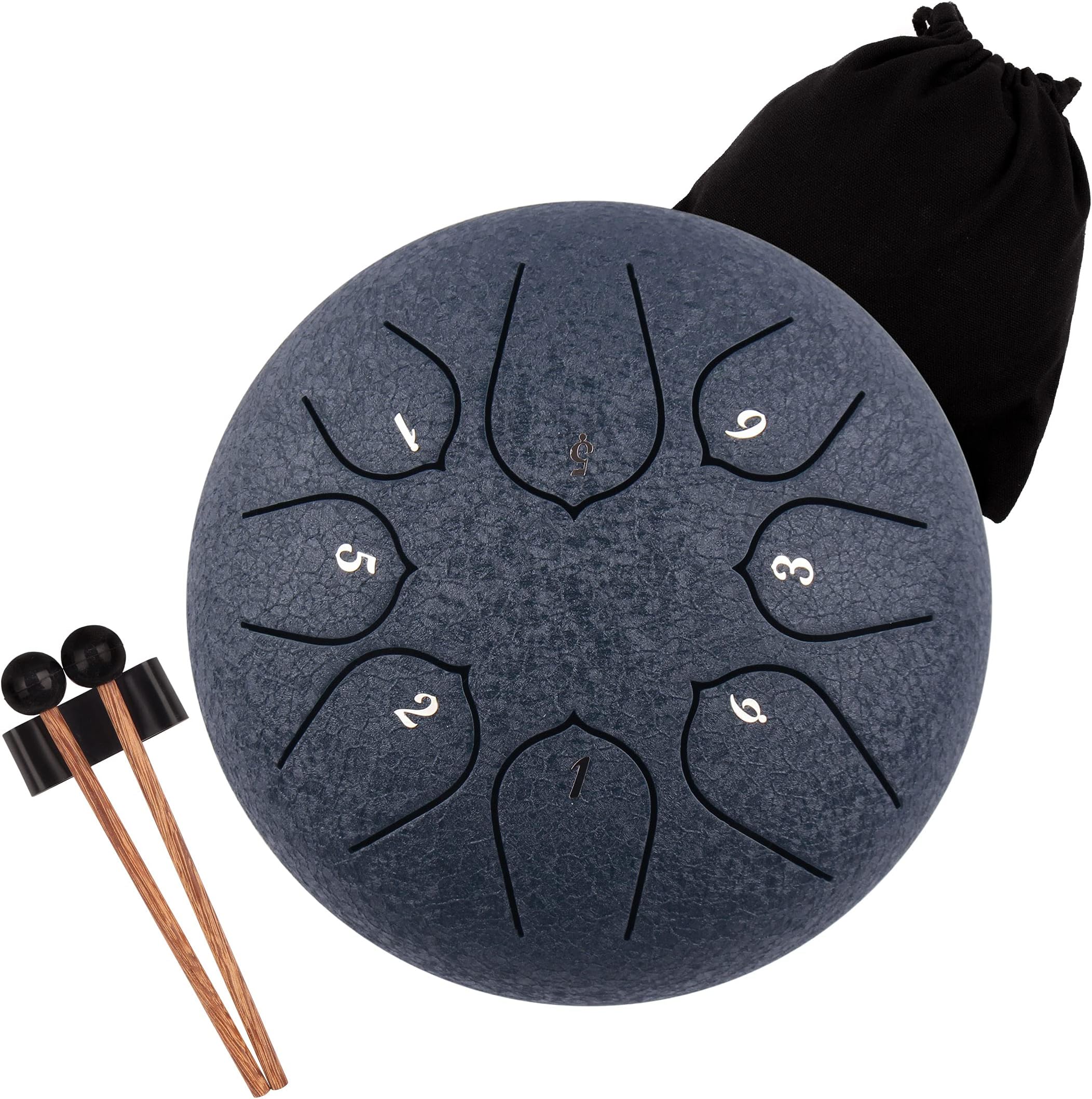 Zungentrommel 6 Zoll 11 Töne - Handpan Drum Für Meditation & Entspannung